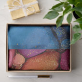 Papier Mousseline Arc en ciel bulle texture fluide Art (Cadeau)