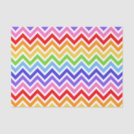 Papier Mousseline Arc-en-ciel de Chevron (Recto)