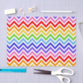 Papier Mousseline Arc-en-ciel de Chevron (Artisanat)