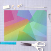 Papier Mousseline Arc-en-ciel des couleurs (Artisanat)