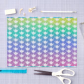 Papier Mousseline Arc en ciel des théières (Artisanat)