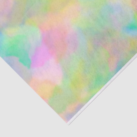 Papier Mousseline Arc-en-ciel en pastel (Détail)