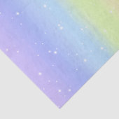 Papier Mousseline Arc-en-ciel en pastel cosmique (Détail)