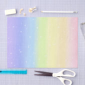 Papier Mousseline Arc-en-ciel en pastel cosmique (Artisanat)