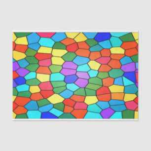 Papier Mousseline Arc-en-ciel en verre tendu 2183