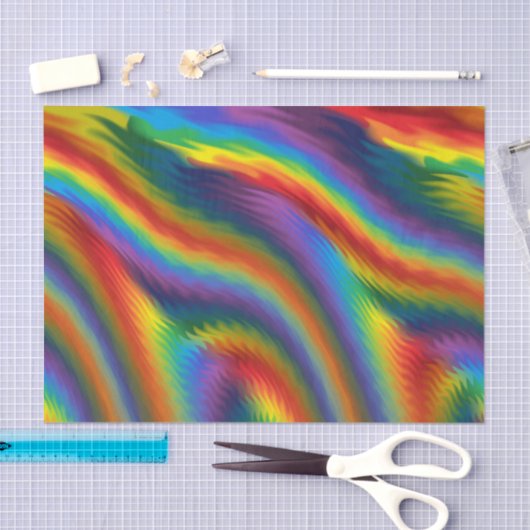 Papier Mousseline Arc-en-ciel épicé (Artisanat)