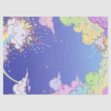 Arc-en-ciel et emballage cadeau d'anniversaire Con
