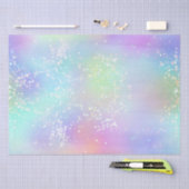 Papier Mousseline Arc-en-ciel Iridescente huile et Parties scintilla (Artisanat)