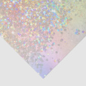 Papier Mousseline Arc-en-ciel Iridescente huile et Parties scintilla (Détail)