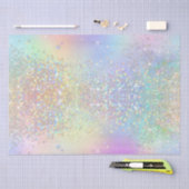 Papier Mousseline Arc-en-ciel Iridescente huile et Parties scintilla (Artisanat)