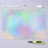 Papier Mousseline Arc-en-ciel Iridescente huile et Parties scintilla (Artisanat)