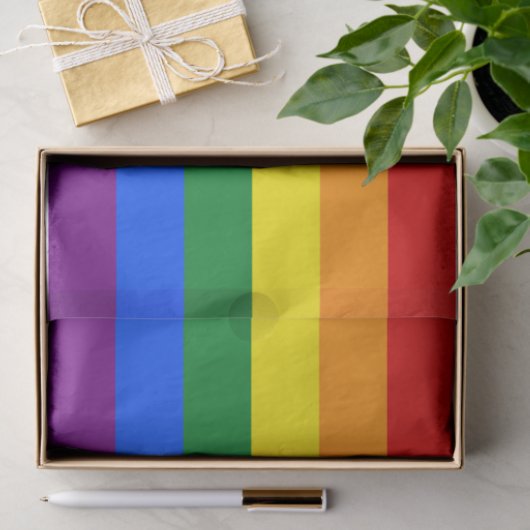 Papier Mousseline Arc-en-ciel LGBT Pride (Cadeau)