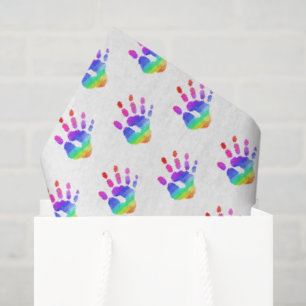 Papier Mousseline Arc-en-ciel Motif enfants amusant coloré