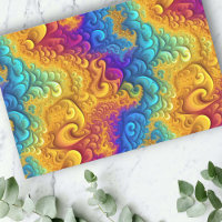 Arc-en-ciel multicouleur or fractal