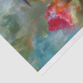 Papier Mousseline Arc-en-ciel Oiseau Fleurs tropicales Découpage (Détail)