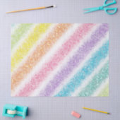 Papier Mousseline Arc-en-ciel Pailleté Pastel (Artisanat)