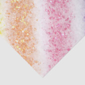 Papier Mousseline Arc-en-ciel Pailleté Pastel (Détail)