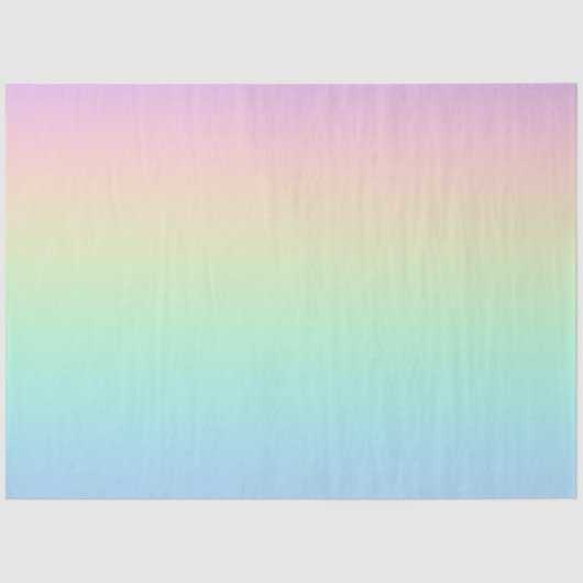 Papier Mousseline Arc-en-ciel pastel (Recto)