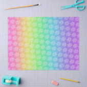 Papier Mousseline Arc-en-ciel personnalisé (Artisanat)