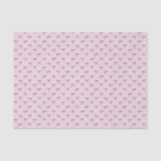 Papier Mousseline arc rose motif Saint-Valentin (Recto)