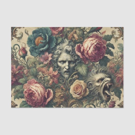 Papier Mousseline Arcane Atelier - Victorien gothique (Recto)