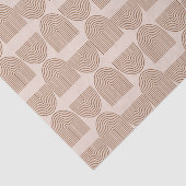 Papier Mousseline Arche Boho Rainbow Line en Brown et en Terracotta  (Détail)