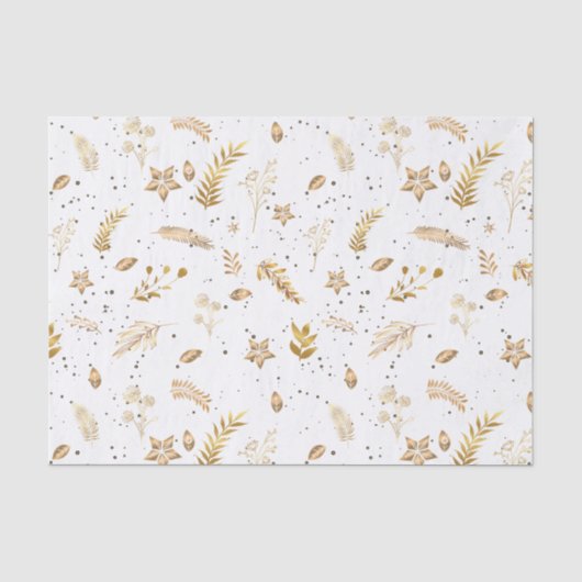 Papier Mousseline Arche d'or moderne de Noël (Recto)