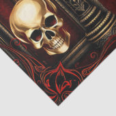 Papier Mousseline Arche gothique aux crânes. (Détail)