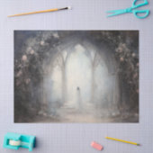 Papier Mousseline Arche gothique d'Halloween éffrayante avec chauves (Artisanat)