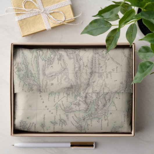 Papier Mousseline Archipel Grec, antique (Cadeau)