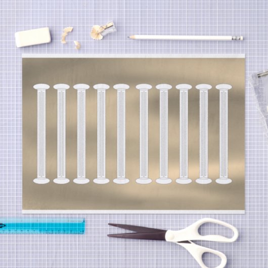 Papier Mousseline Architectural Roman Columns (Artisanat)