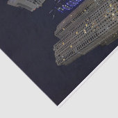 Papier Mousseline Architecture de Dubaï la nuit (Détail)