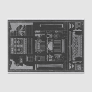 Papier Mousseline Architecture graphique IV
