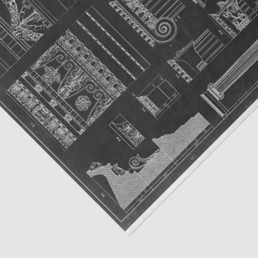 Papier Mousseline Architecture graphique IV (Détail)