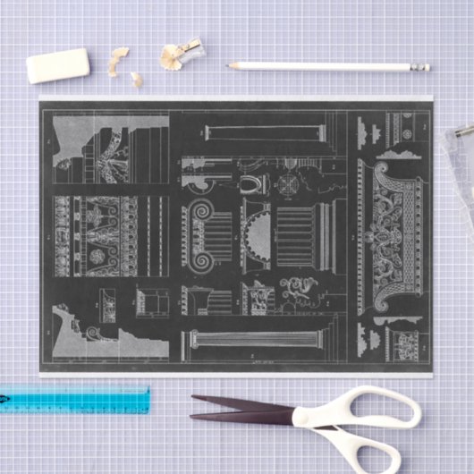 Papier Mousseline Architecture graphique IV (Artisanat)