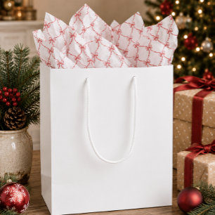 Papier Mousseline Arcs de Noël Merry Christmas Coquette Rouge