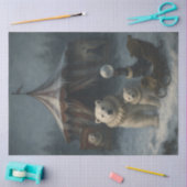 Papier Mousseline Arctic Circus Polar Bear Winter Carnival Decoupage (Artisanat)