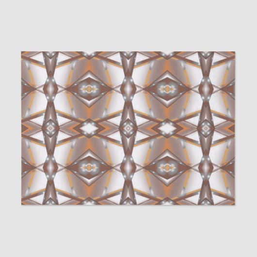 Papier Mousseline Arête Jagged Concentré Terre Tone Ombre Art (Recto)