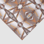 Papier Mousseline Arête Jagged Concentré Terre Tone Ombre Art (Détail)