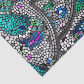 Papier Mousseline Argent Accents Mosaic Art (Détail)