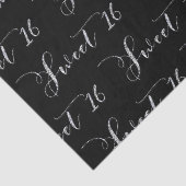 Papier Mousseline Argent Douce 16 Seize TOUTE COULEUR Fête d'anniver (Détail)