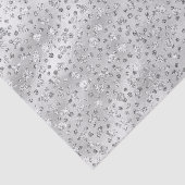 Papier Mousseline Argent gris Faux Parties scintillant Cheetah Spots (Détail)