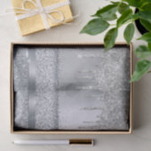 Papier Mousseline Argent parties scintillant métallique goutte à gou (Cadeau)