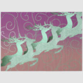 Papier Mousseline Argile pourpre de rennes volantes (Recto)