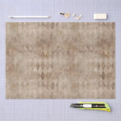 Papier Mousseline Arlequin Brown en détresse (Artisanat)
