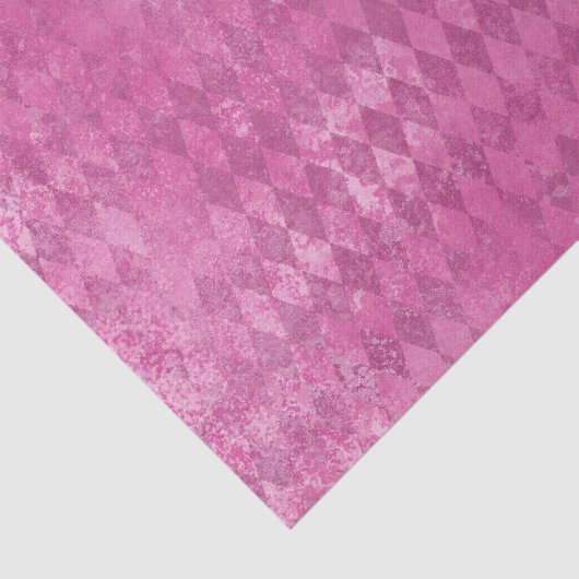 Papier Mousseline Arlequin Diamond rose Chaud (Détail)