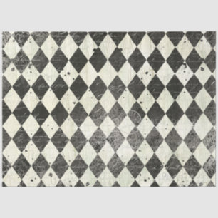 Papier Mousseline Arlequin Noir en Crème Ephémère Découpage bois