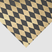 Papier Mousseline Arlequin noir gris foncé Rhombus géométriques (Détail)