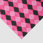 Papier Mousseline Arlequin plié, PAPIER PAPIER Pink-Black-TISSU (Détail)