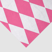 Papier Mousseline Arlequin rose blanc Diamants Checkers Design (Détail)